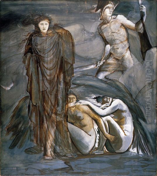 The Perseus Series: The Finding of Medusa Oil Painting by Edward Burne-Jones