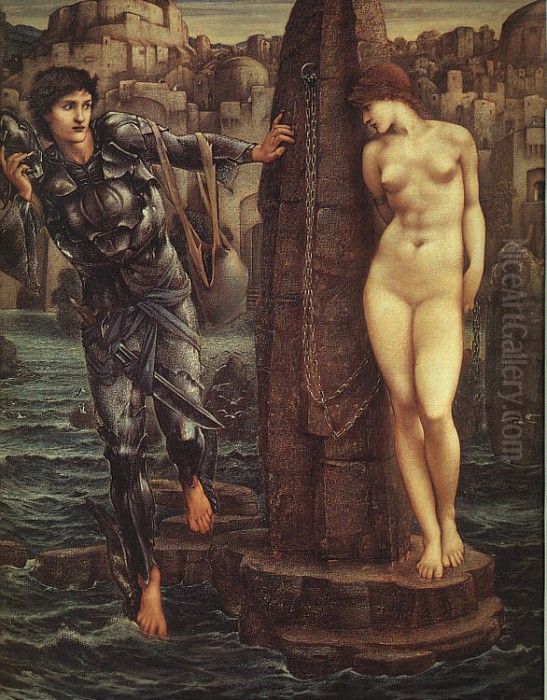 The Rock of Doom Oil Painting by Edward Burne-Jones