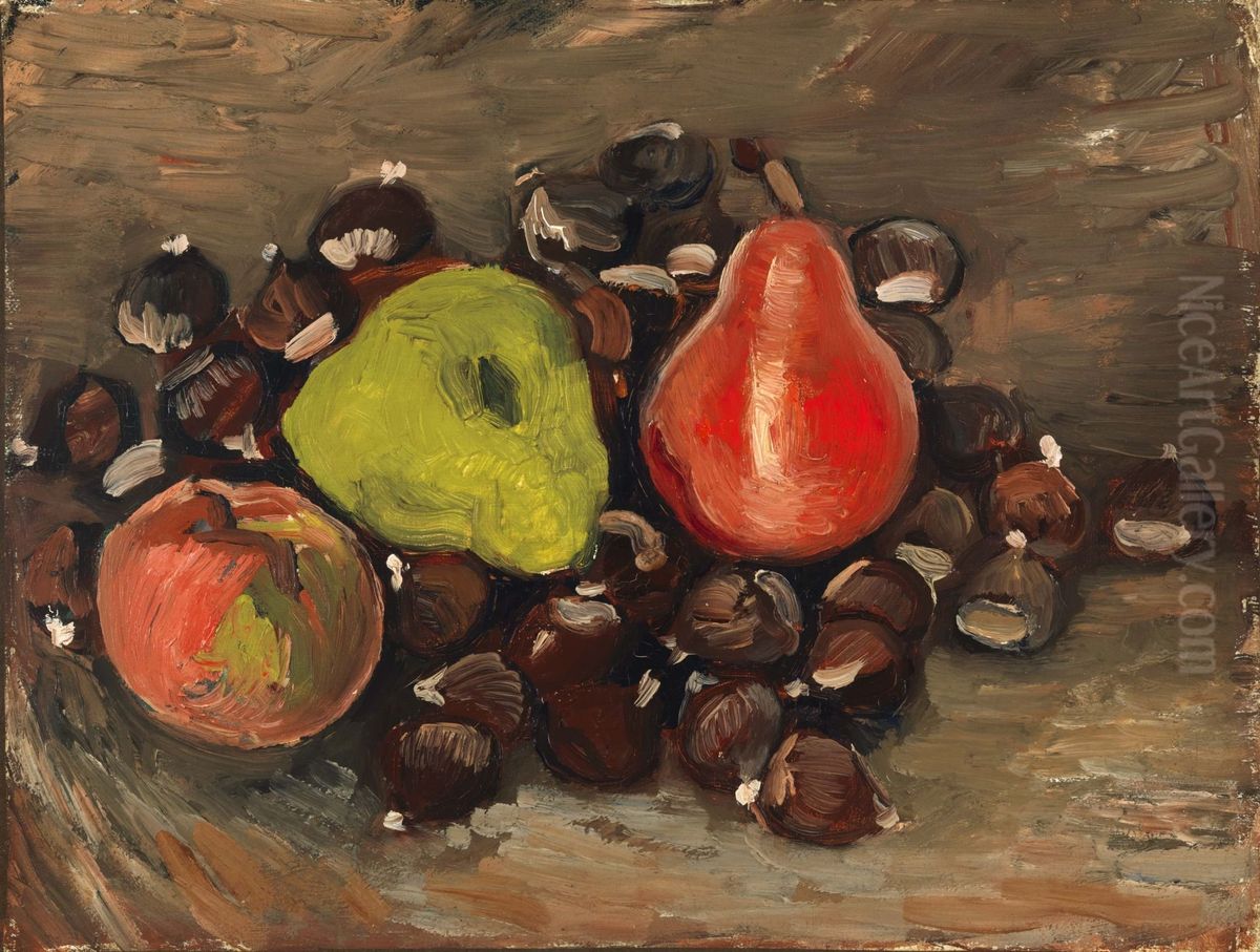 Still Life with Fruit and Chestnuts Oil Painting by Vincent Van Gogh