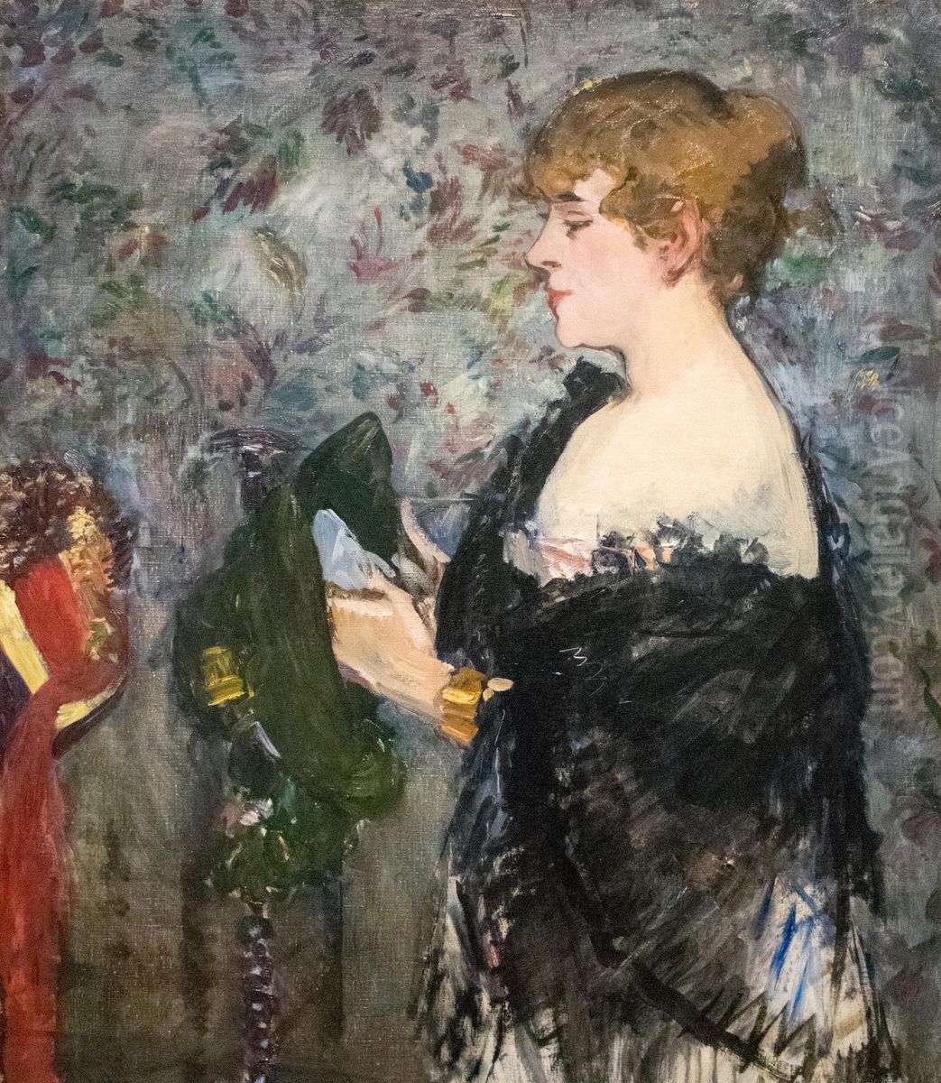 At the Milliner's (La Modiste) Oil Painting by Edouard Manet