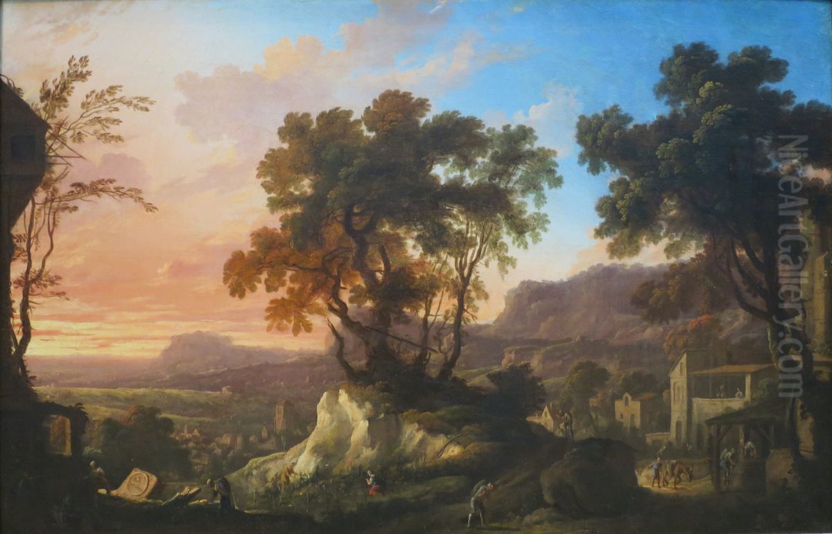 The Month of October Oil Painting by Pierre-Antoine Patel