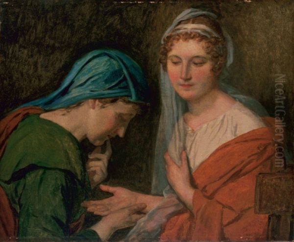 La Bonne Aventure Oil Painting by Jacques-Louis David