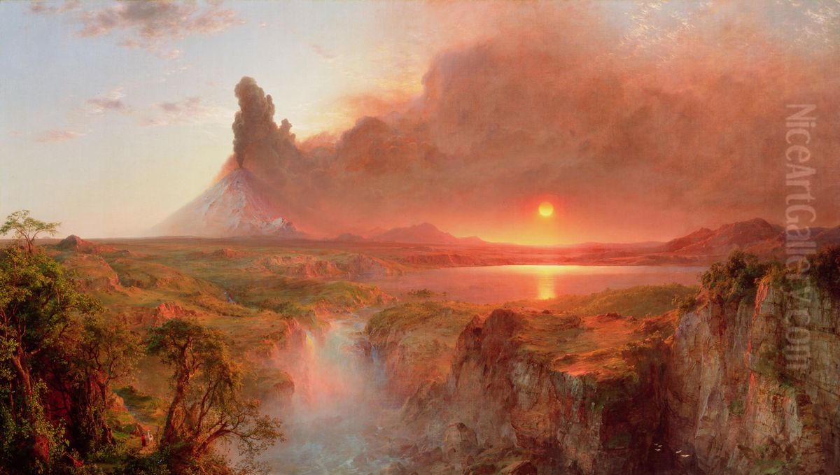 Apple Oil Painting by Frederic Edwin Church