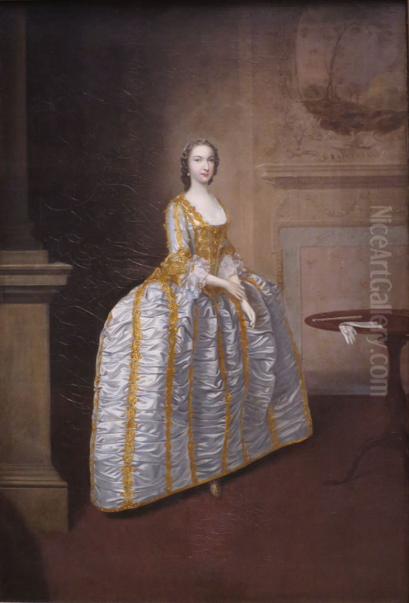 Alicia Maria Carpenter, Countess of Egremont Oil Painting by Arthur Devis