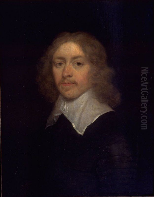 Portrait of a Young Man Oil Painting by Cornelis Janssens van Ceulen