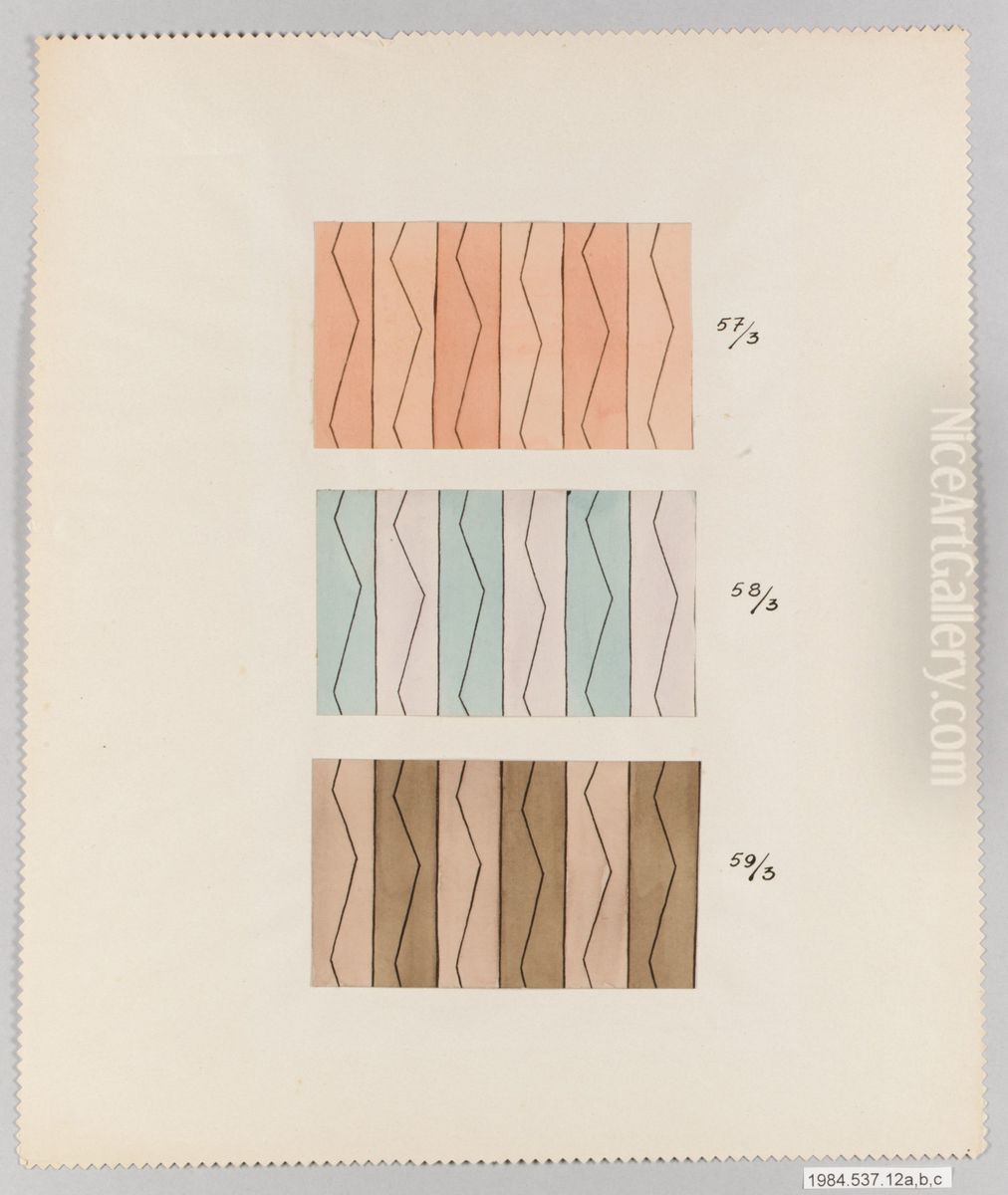 ZIGZAG BRAID Oil Painting by Dagobert Peche