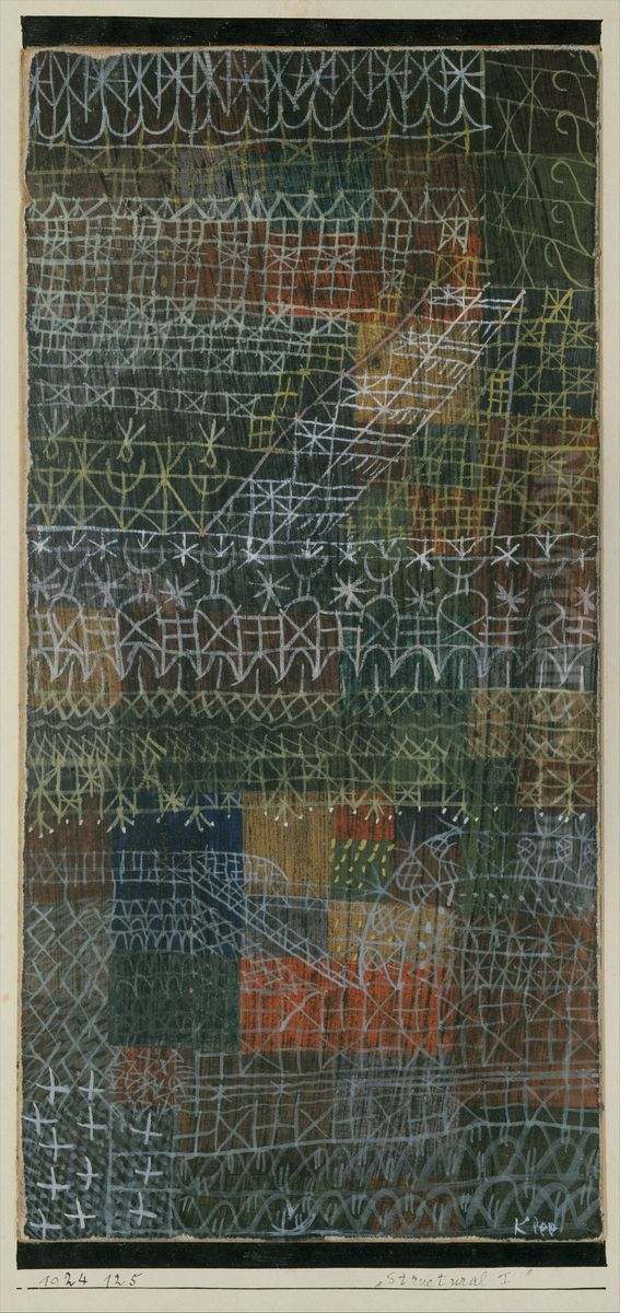 Structural I Oil Painting by Paul Klee
