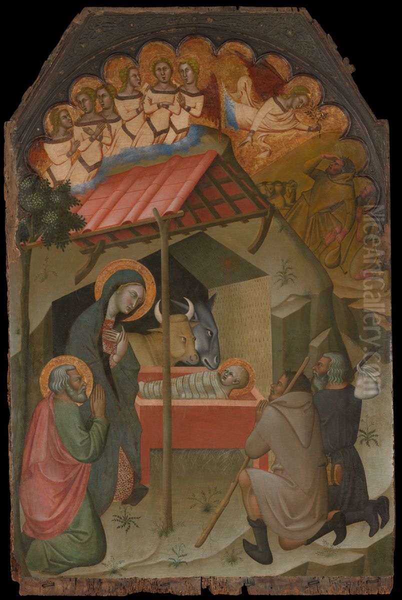 The Adoration of the Shepherds Oil Painting by Bartolo di Fredi