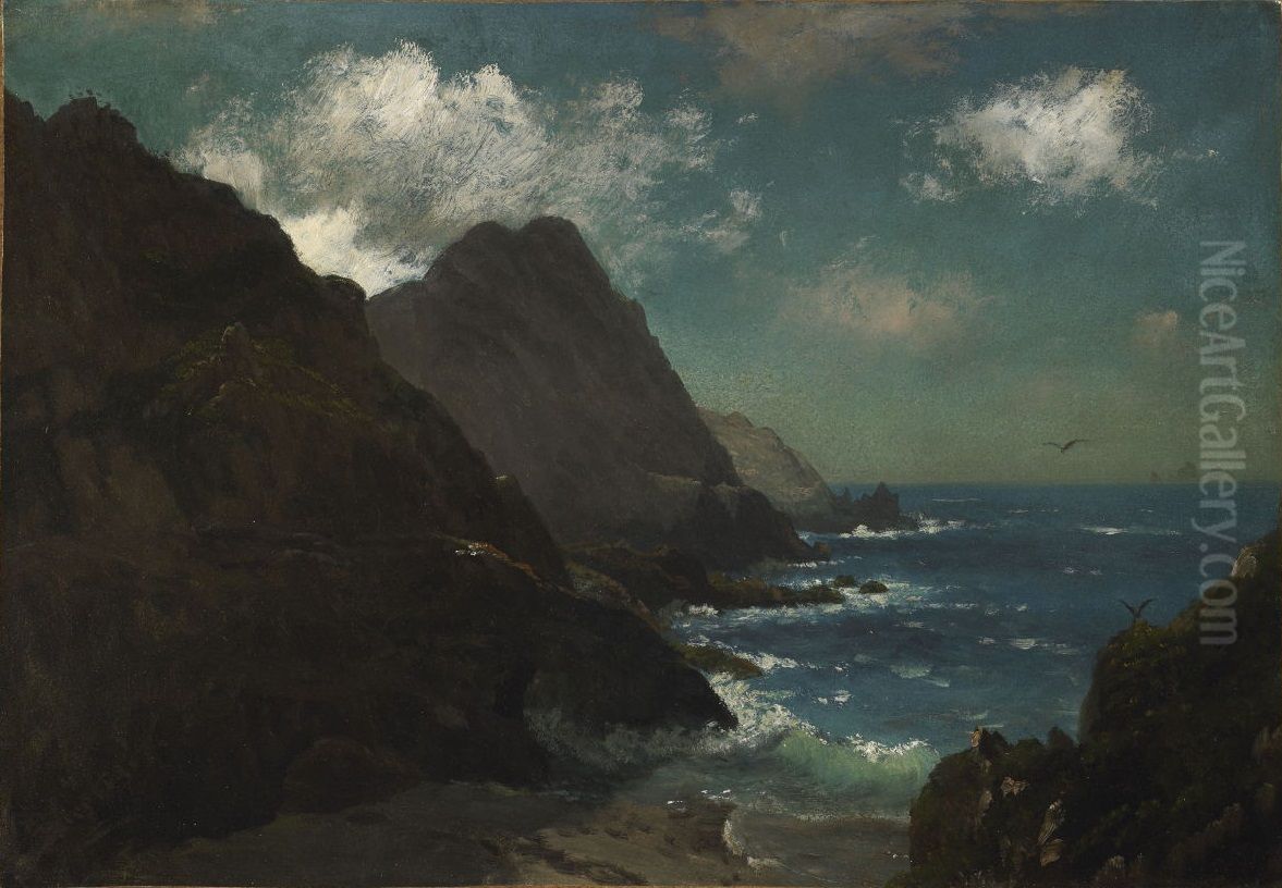 Farallon Islands Oil Painting by Albert Bierstadt