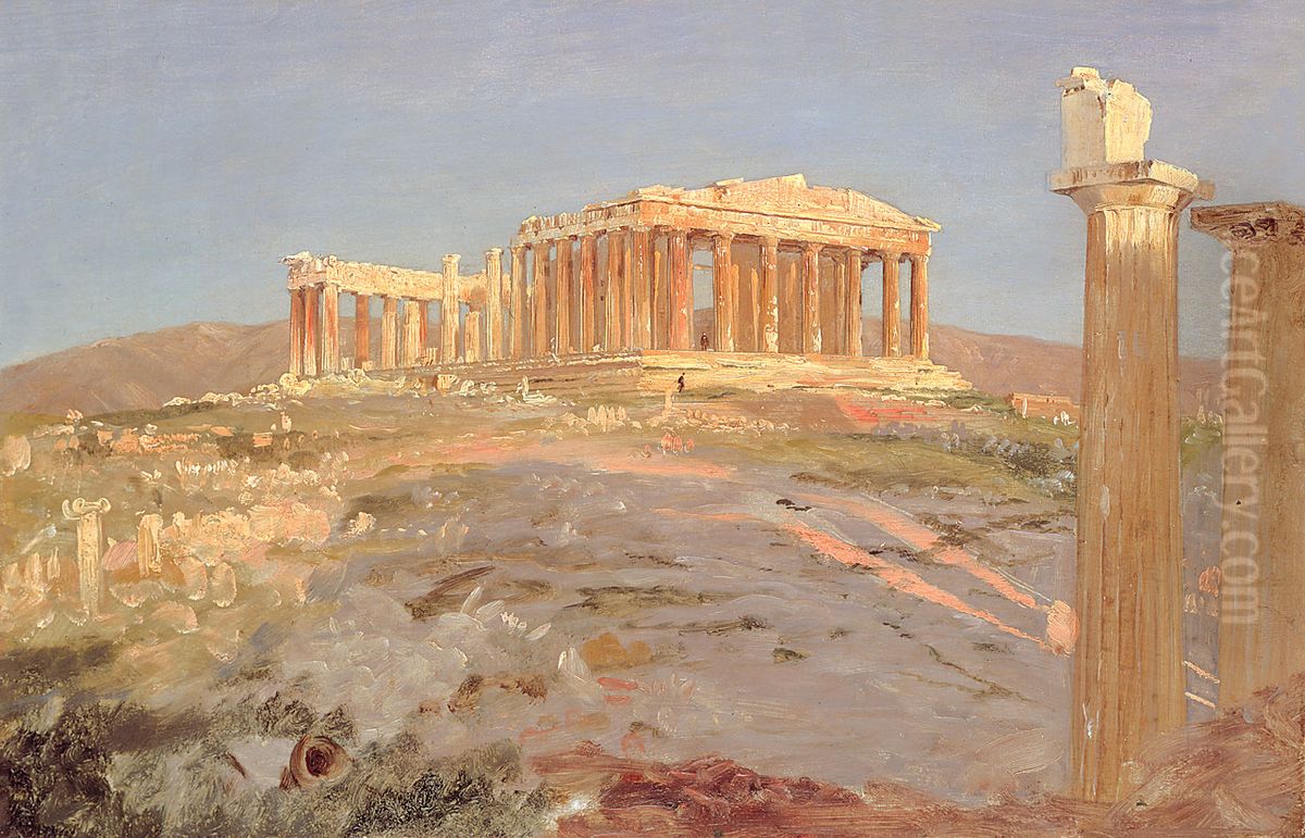 Parthenon Oil Painting by Frederic Edwin Church