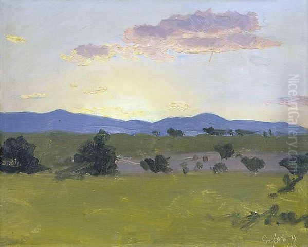 Study Oil Painting by Frederic Edwin Church