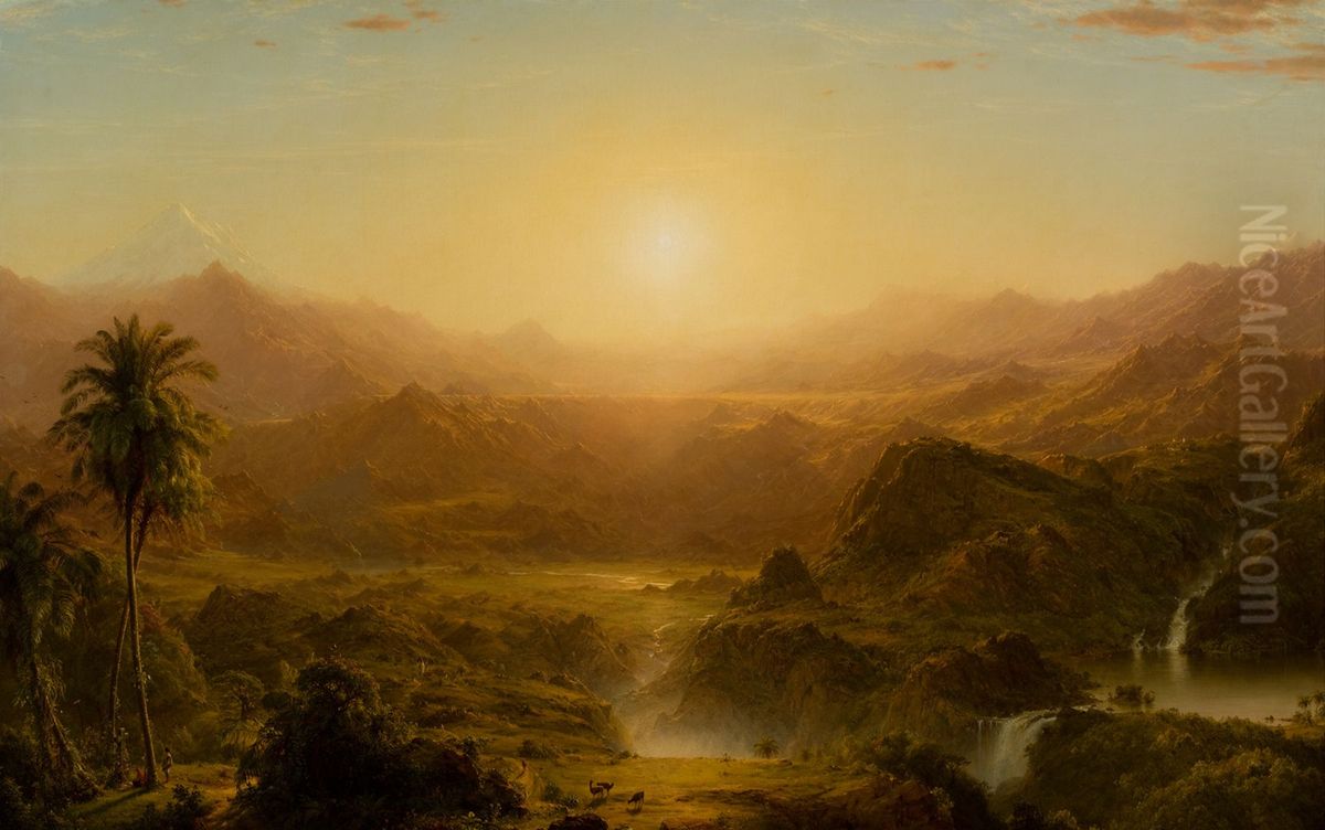 The Andes of Ecuador Oil Painting by Frederic Edwin Church