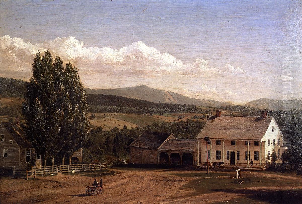 View in Pittsford, Vermont Oil Painting by Frederic Edwin Church