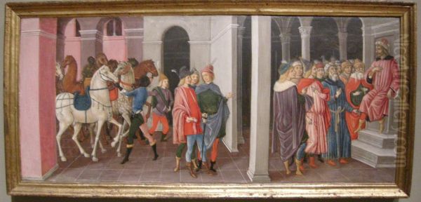 The Magi Before Herod Oil Painting by Matteo Di Giovanni
