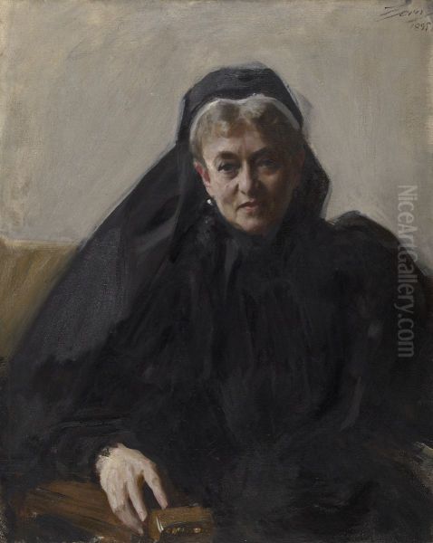 Maria Sheldon Scammon Oil Painting by Anders Zorn
