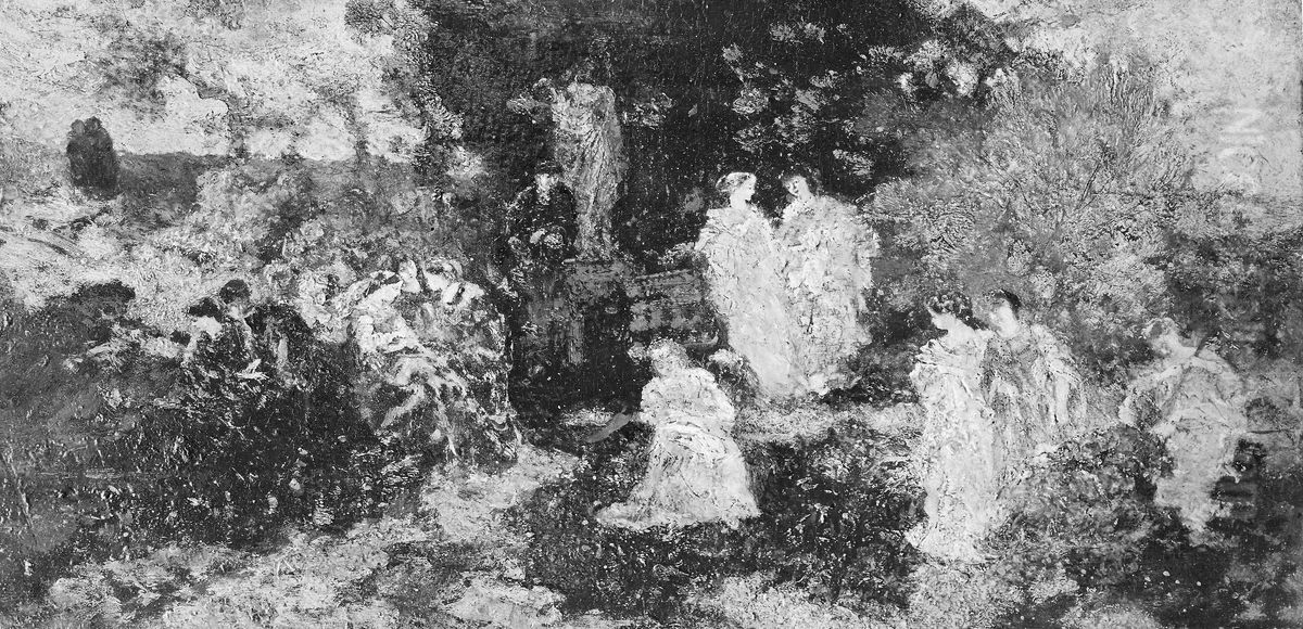 The Princesses Oil Painting by Adolphe Joseph Thomas Monticelli