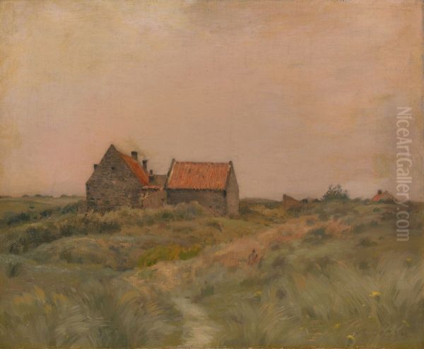October Day Oil Painting by Jean-Charles Cazin