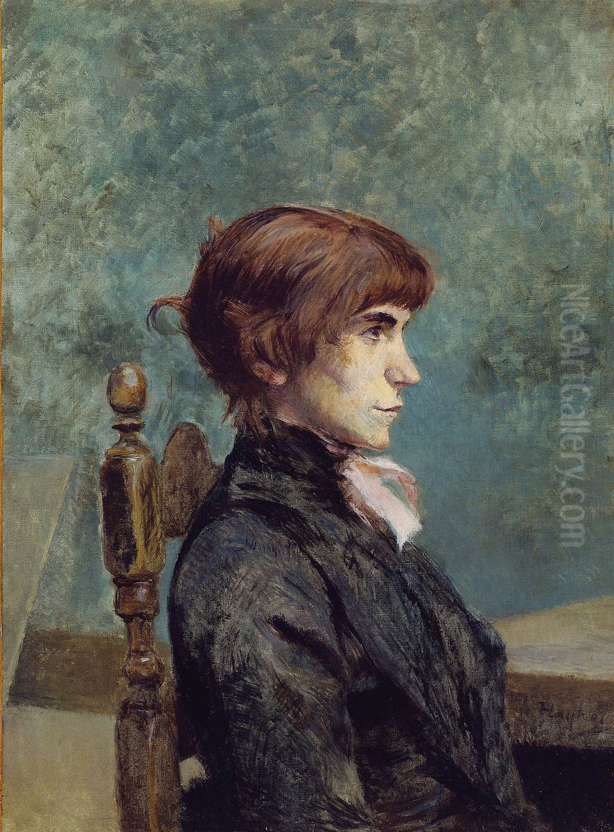 Portrait of Jeanne Wenz Oil Painting by Henri De Toulouse-Lautrec