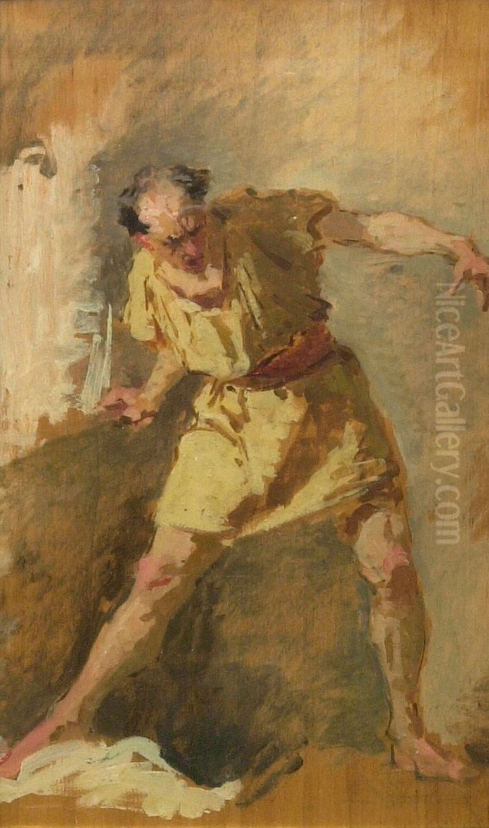The Gladiator Oil Painting by Domenico Morelli