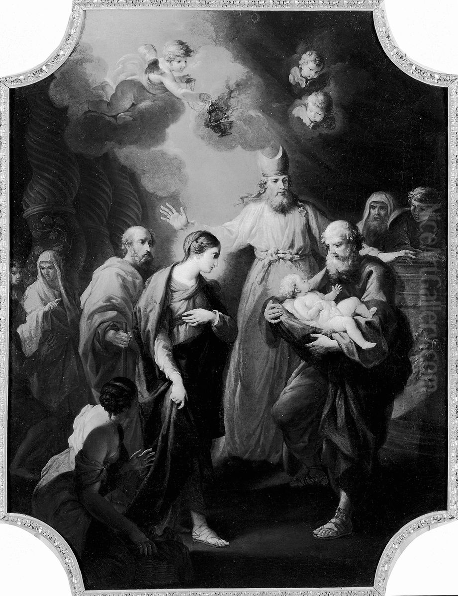 The Presentation in the Temple Oil Painting by Stefano Pozzi The Presentation in the Temple Oil Painting by Stefano Pozzi