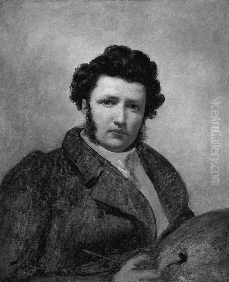 Portrait of an Artist Oil Painting by Ary Scheffer