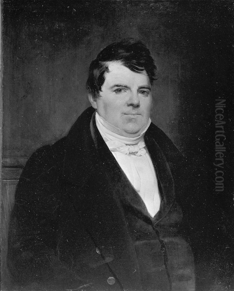 Portrait of Mr. Delvalle Oil Painting by Claude-Marie Dubufe