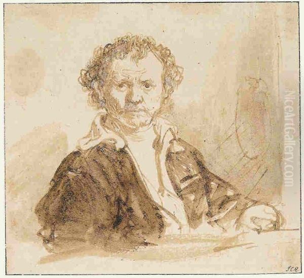 Self-portrait Oil Painting by Rembrandt