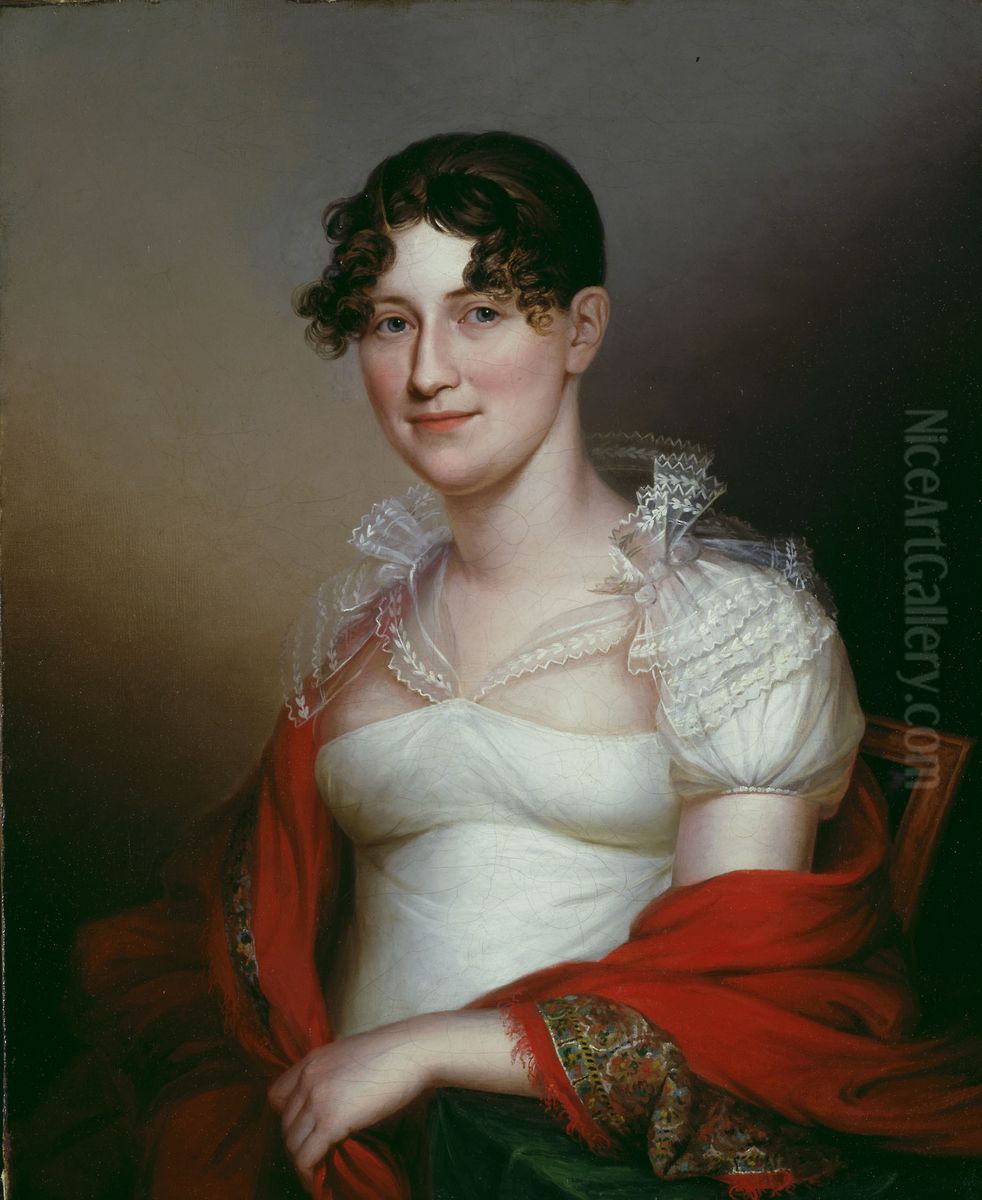 Olivia Simes Morris Oil Painting by James Peale