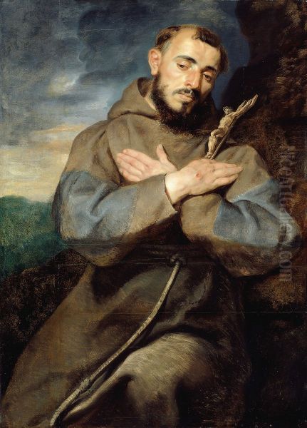 Saint Francis Oil Painting by (studio of) Rubens, Peter Paul