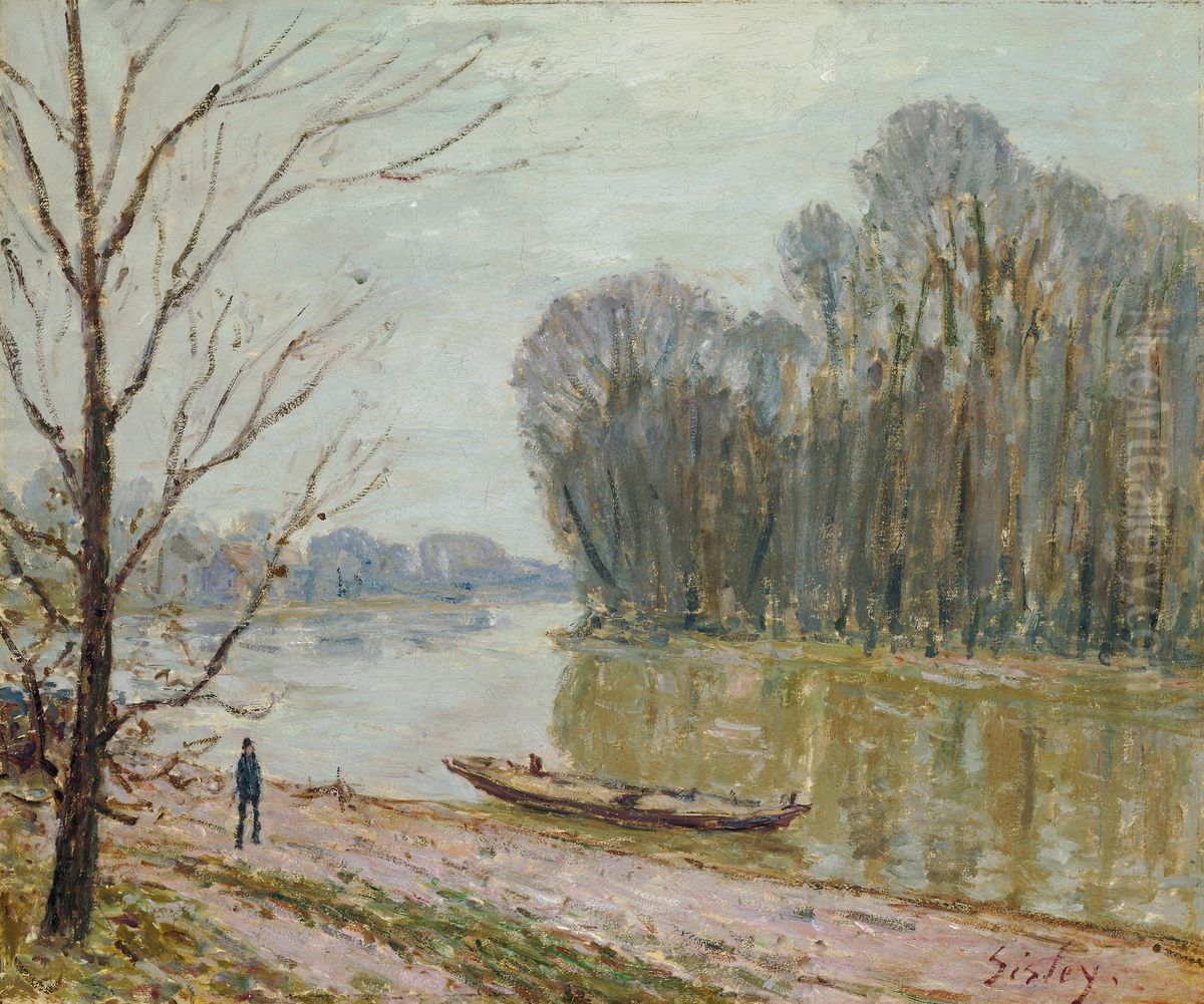 The Loire Oil Painting by Alfred Sisley