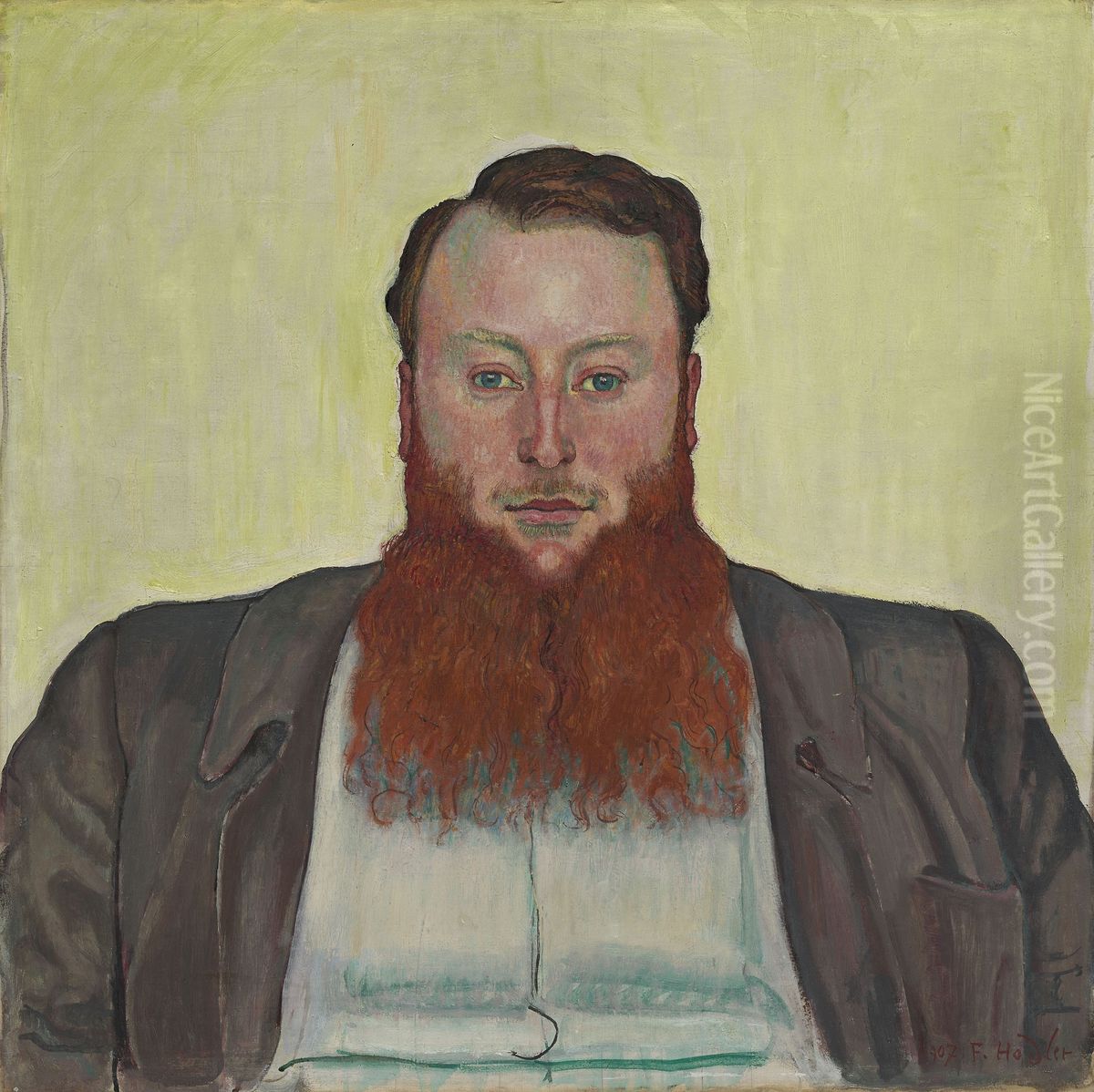 James Vibert, Sculptor Oil Painting by Ferdinand Hodler