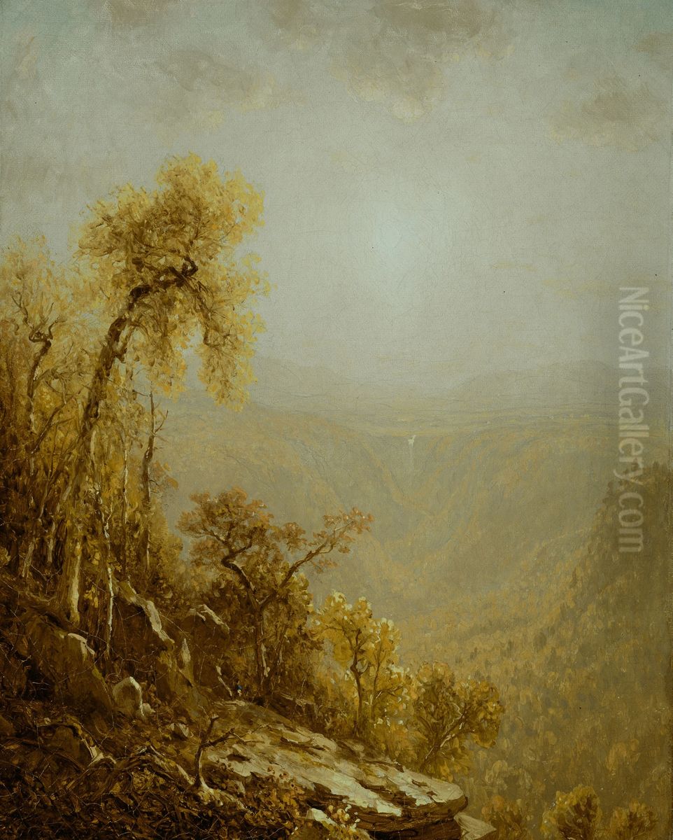 Kauterskill Clove, Catskill Mountains Oil Painting by Sanford Robinson Gifford