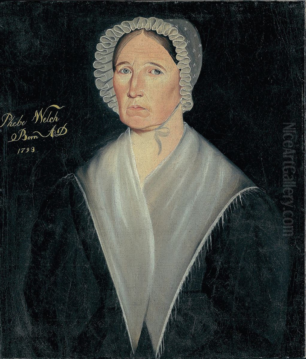 Portrait of Mrs. William W. Welch Oil Painting by Sheldon Peck