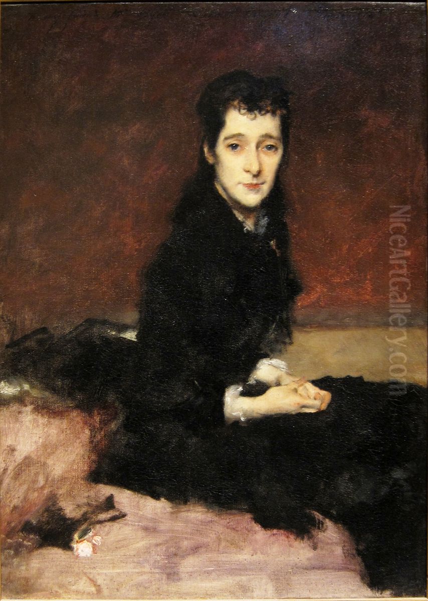 Mrs. Charles Gifford Dyer (Mary Anthony) Oil Painting by John Singer Sargent