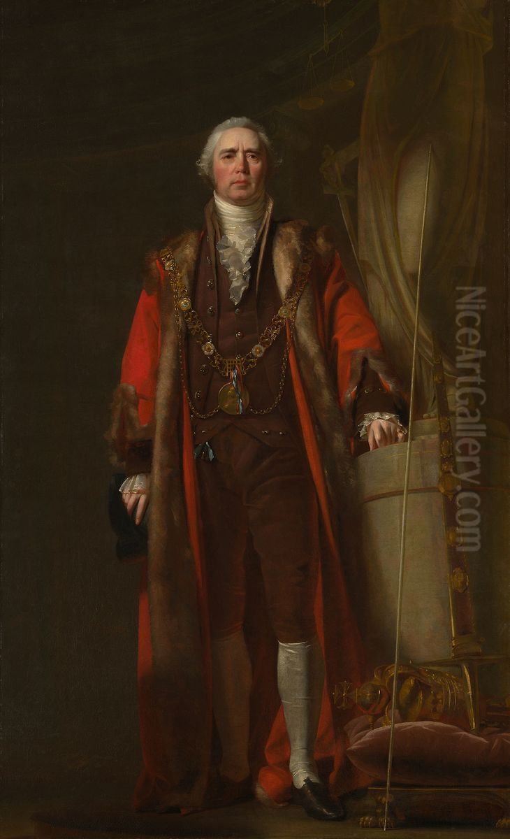 Charles Thorp as Lord Mayor of Dublin Oil Painting by William Cuming