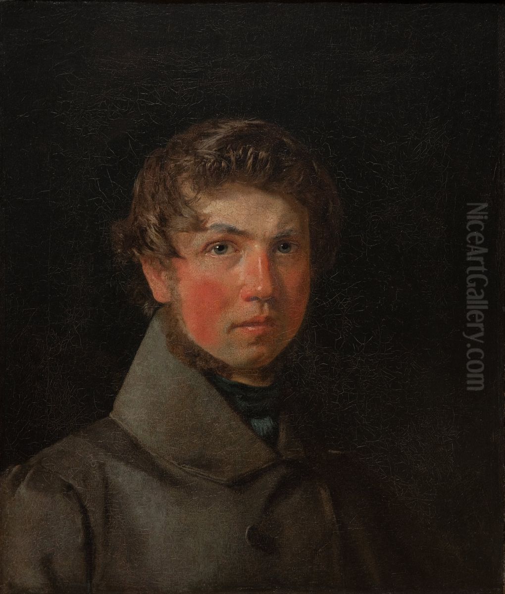 Self-portrait Oil Painting by Christen Kobke