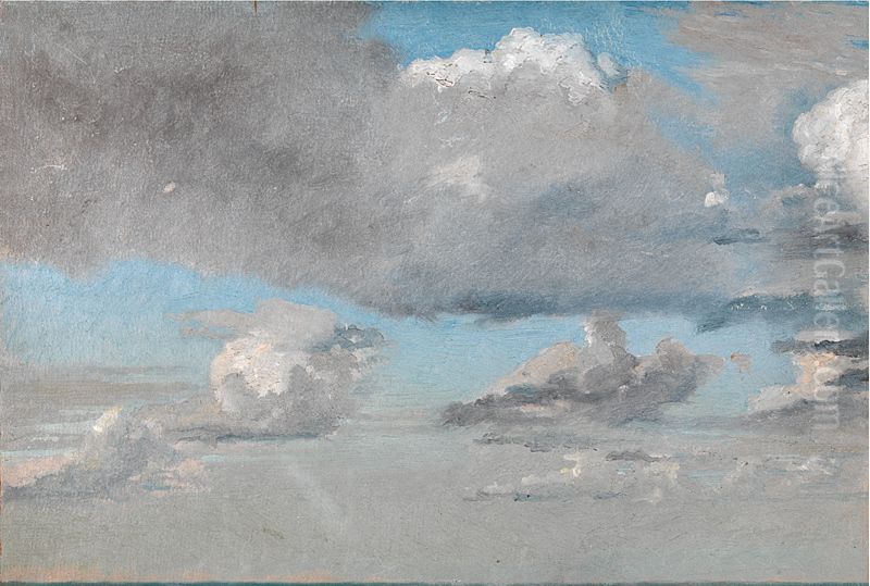 Cloud Study Oil Painting by Christen Kobke Cloud Study Oil Painting by Christen Kobke