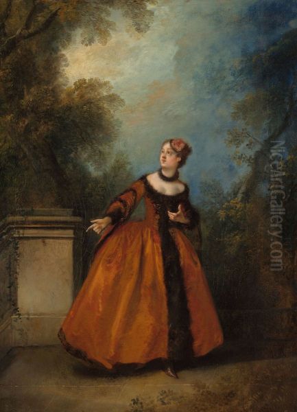 The Beautiful Greek Woman Oil Painting by Nicolas Lancret