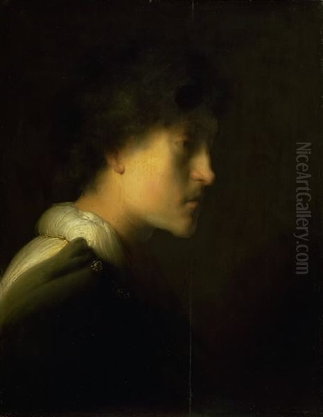 Self-Portrait Oil Painting by Jan Lievens