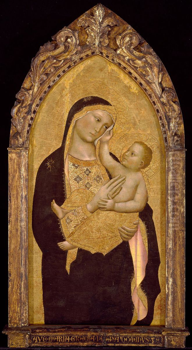 Virgin and Child Oil Painting by Niccolo di Pietro Gerini