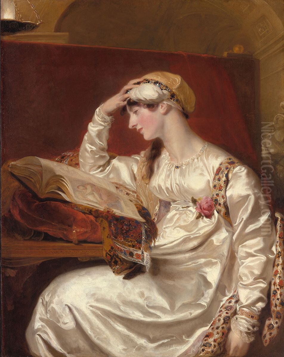 Mrs. Jens Wolff Oil Painting by Thomas Lawrence