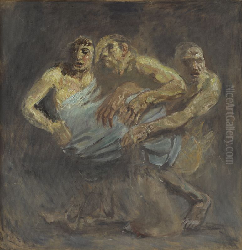 Susanna Oil Painting by Oluf Hartmann