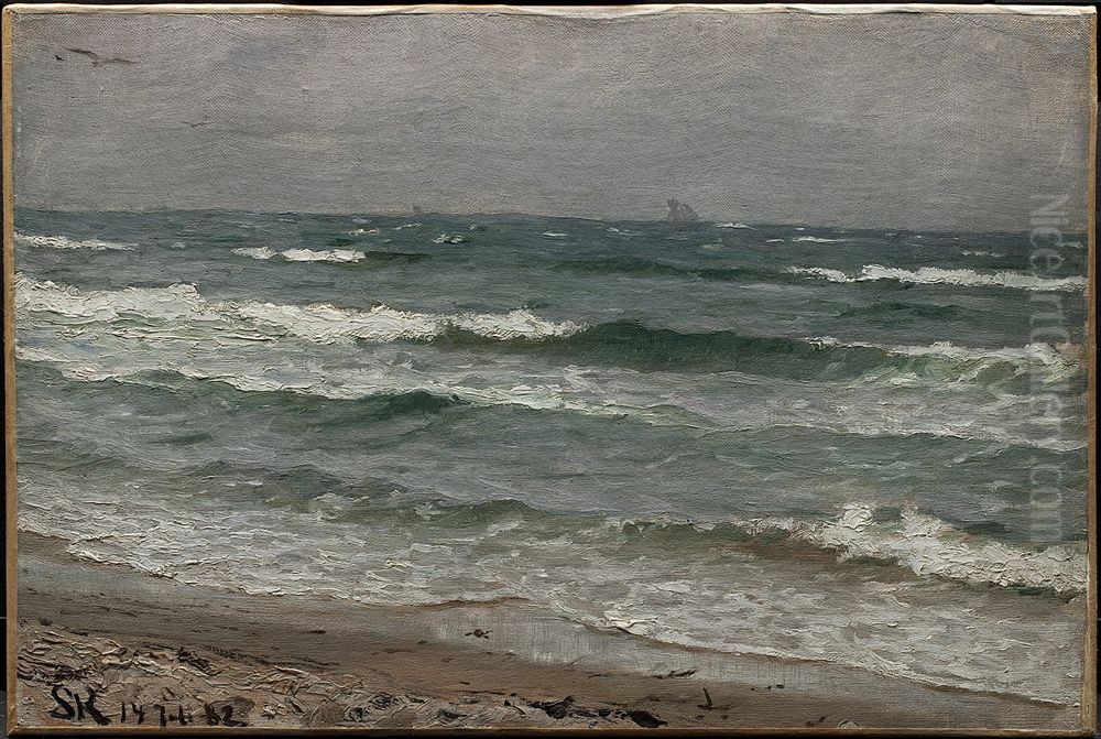 Seascape. Skagen Oil Painting by Peder Severin Kroyer