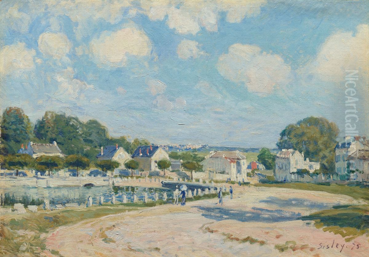 Watering Place at Marly Oil Painting by Alfred Sisley