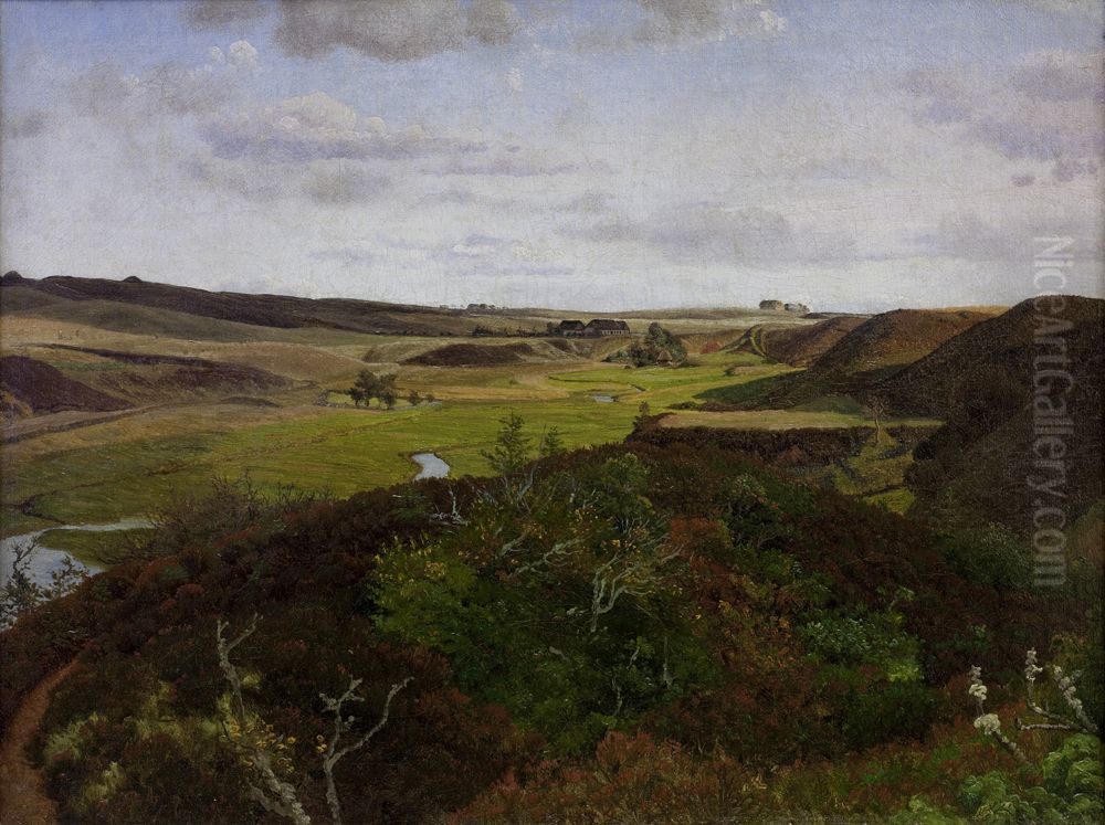 Dollerup Hills near Hald Oil Painting by Vilhelm Kyhn