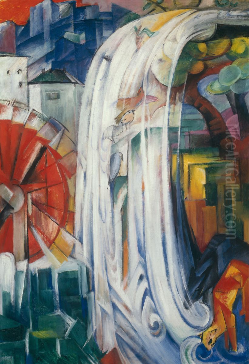 The Bewitched Mill Oil Painting by Franz Marc