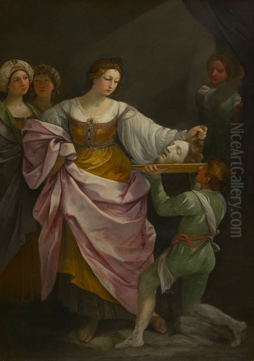 Salome with the Head of Saint John the Baptist Oil Painting by Guido Reni