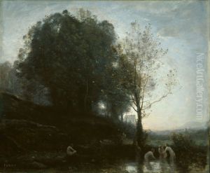 Bathing Nymphs and Child