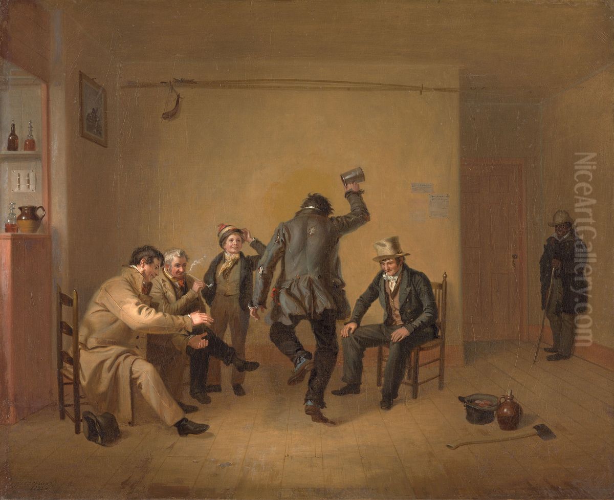 Bar-room Scene Oil Painting by William Sidney Mount