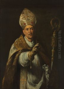 Portrait of St. Gerardo Sagredo, Bishop of Csanad Portrait of St. Gerardo Sagredo, Bishop of Csanad